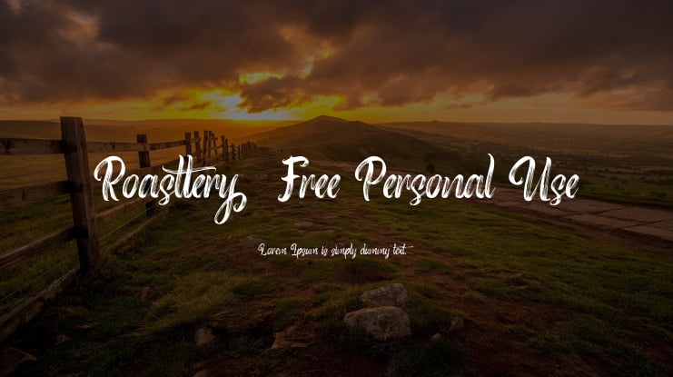 Roasttery  Free Personal Use Font