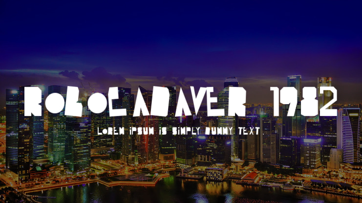 Robocadaver 1982 Font