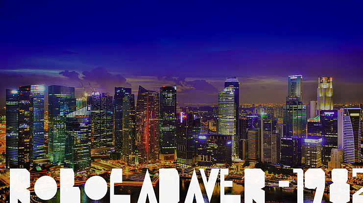 Robocadaver 1982 Font