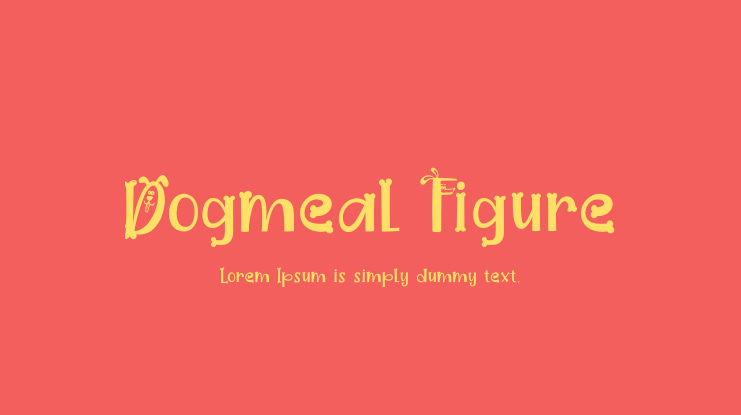 Dogmeal Figure Font Family