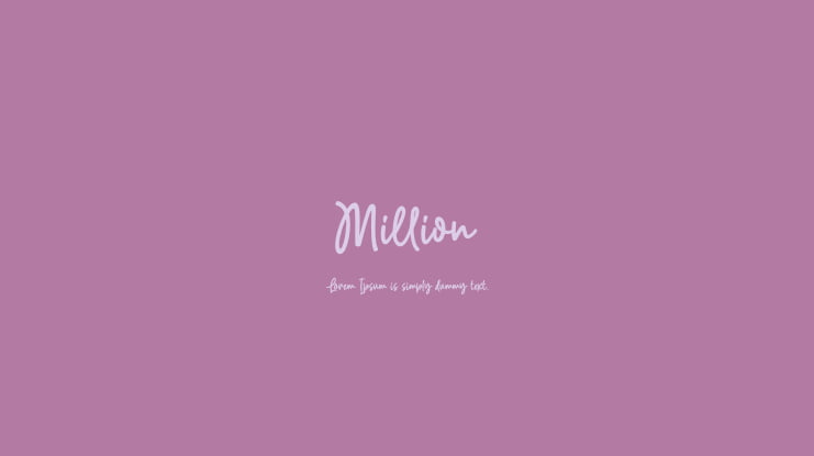 Million Font