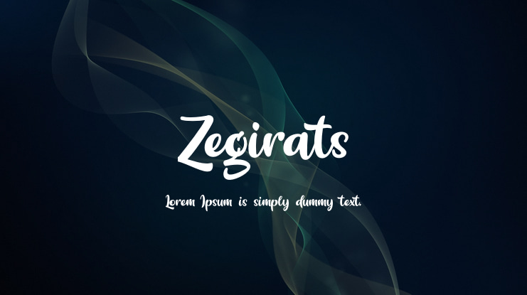 Zegirats Font