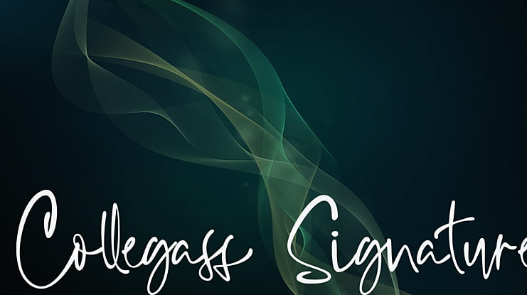 Collegass Signature Font