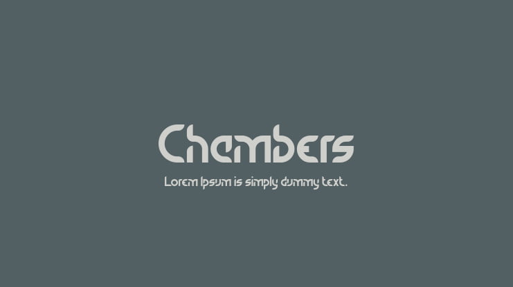 Chambers Font Family
