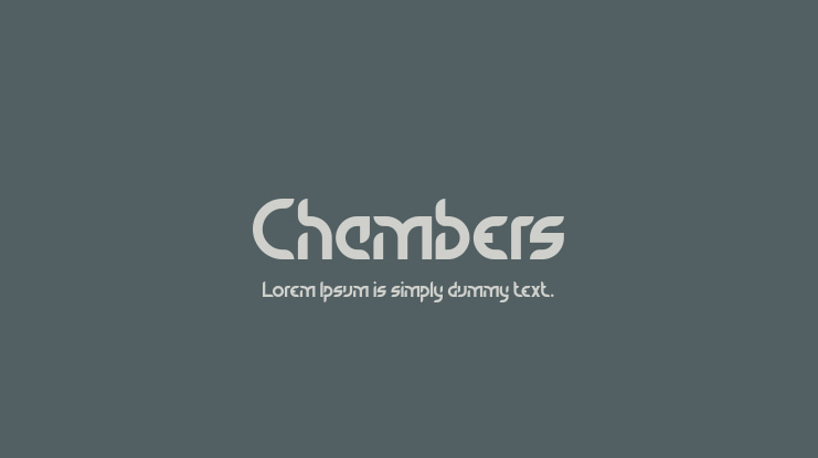 Chambers Font Family