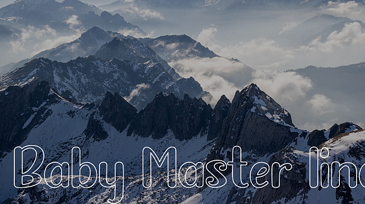 Baby Master line Font