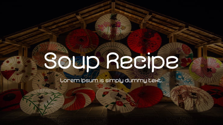 Soup Recipe Font Family