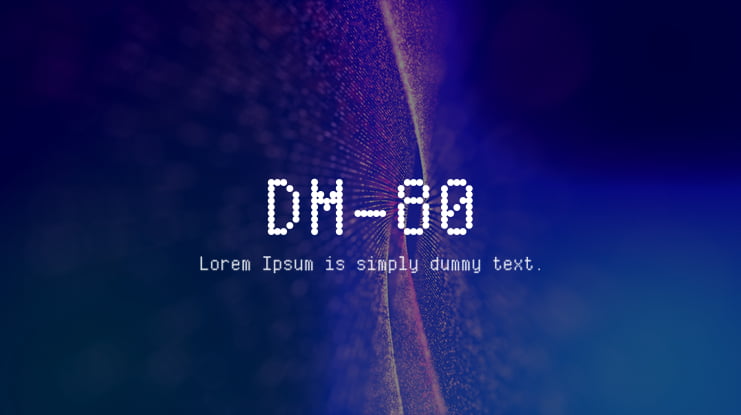 DM-80 Font Family