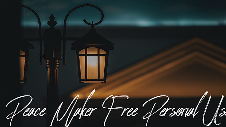Peace Maker Free Personal Use Font