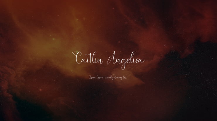 Caitlin Angelica Font Family