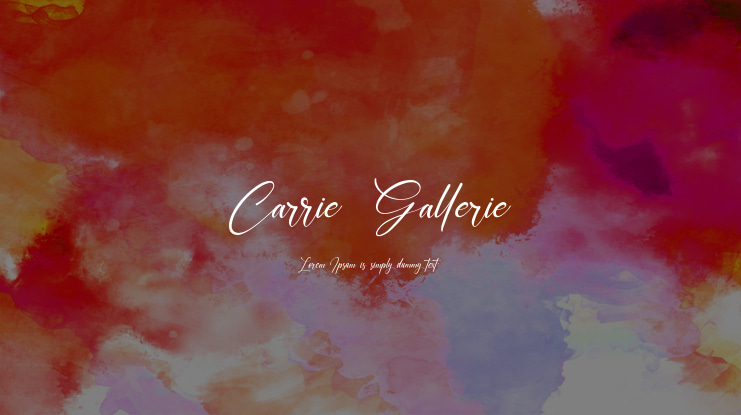 Carrie  Gallerie Font Family