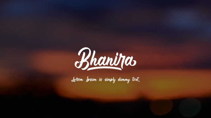 Bhanira Font
