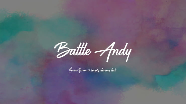 Battle Andy Font Family