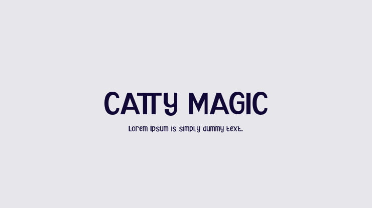 CATTY MAGIC Font