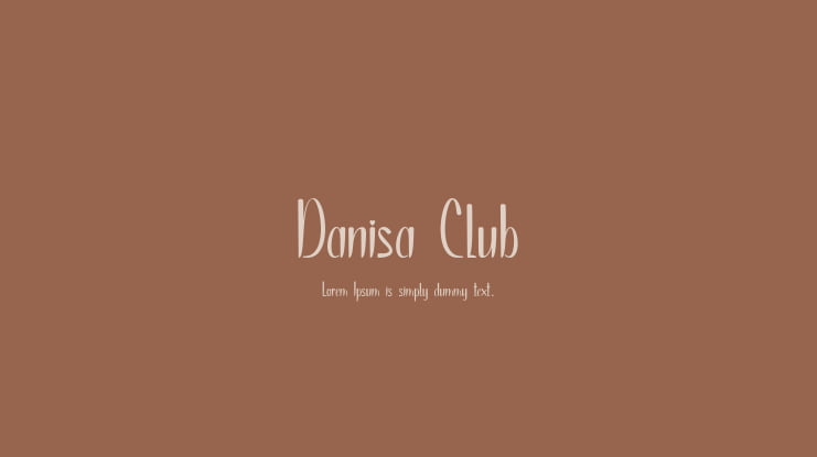 Danisa Club Font