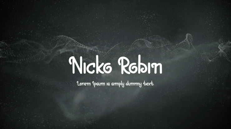 Nicko Robin Font