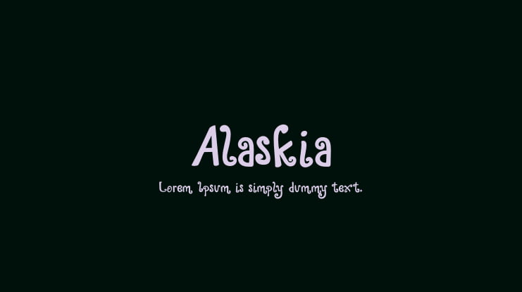 Alaskia Font