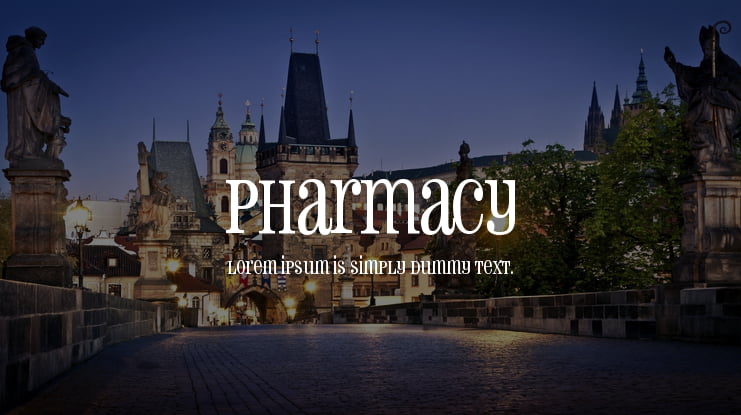 Pharmacy Font