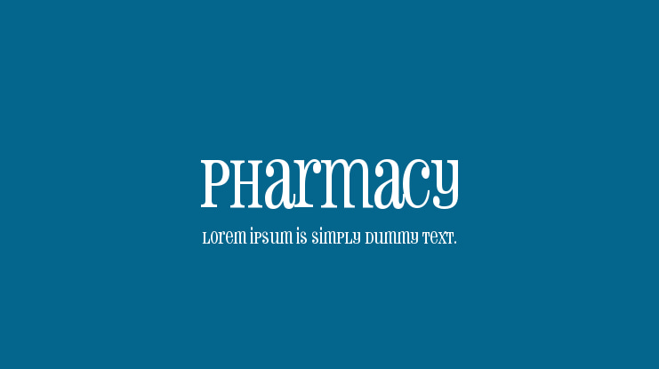 Pharmacy Font