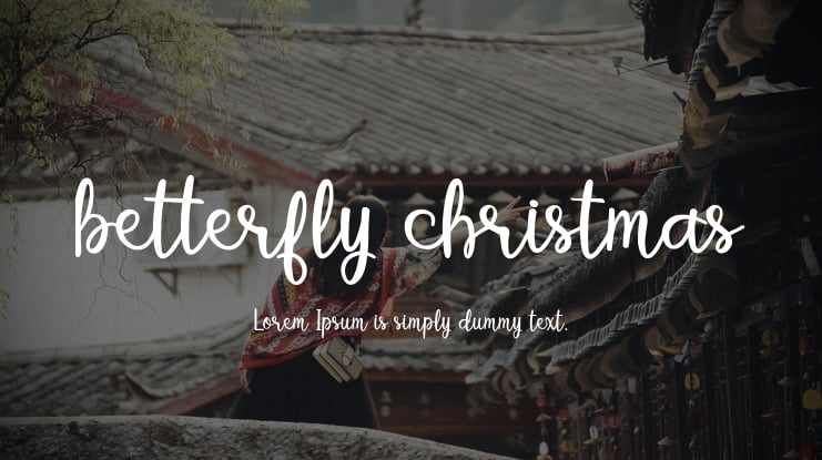 betterfly christmas Font