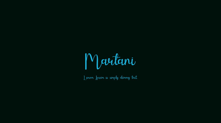 Martani Font