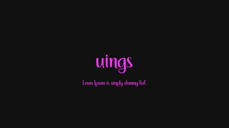uings Font