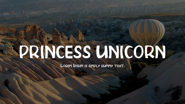 PRINCESS UNICORN Font