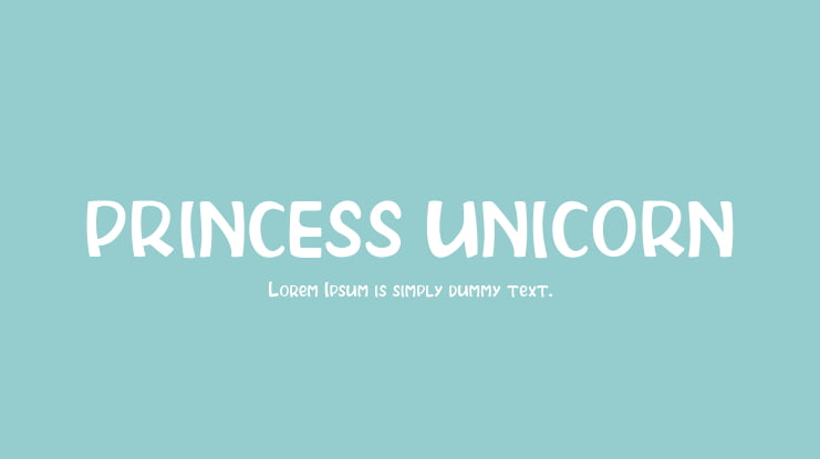 PRINCESS UNICORN Font
