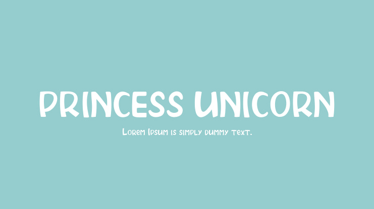 PRINCESS UNICORN Font