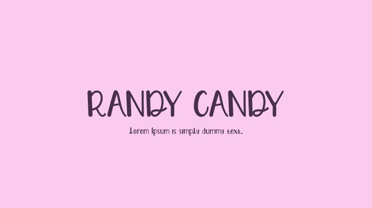 RANDY CANDY Font