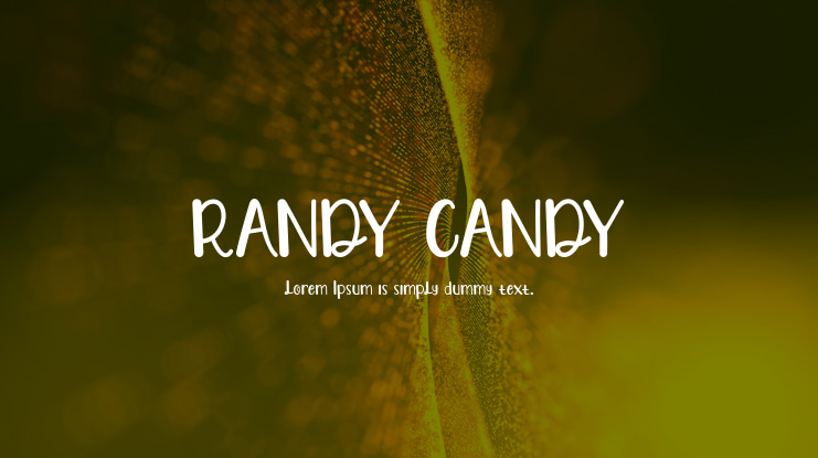 RANDY CANDY Font