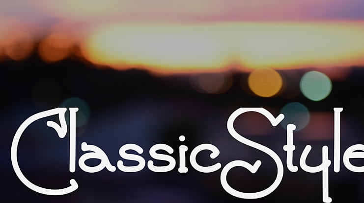 ClassicStyle Font
