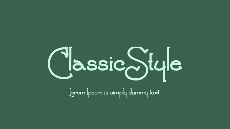 ClassicStyle Font