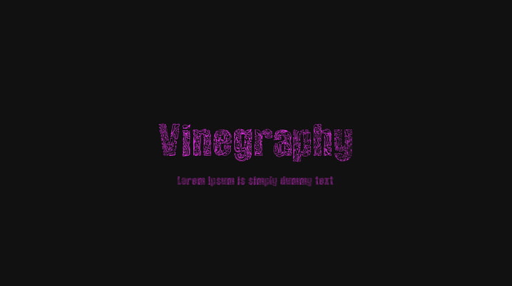 Vinegraphy Font