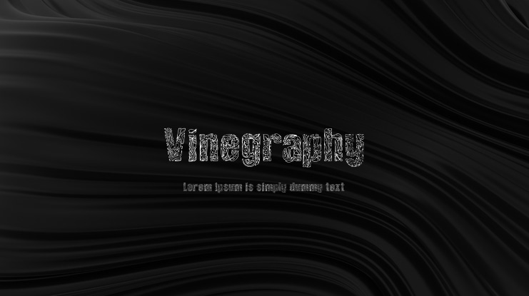 Vinegraphy Font