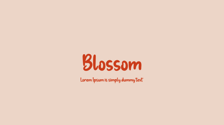 Blossom Font