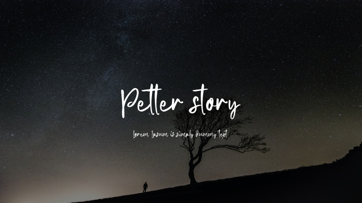 Petter story Font
