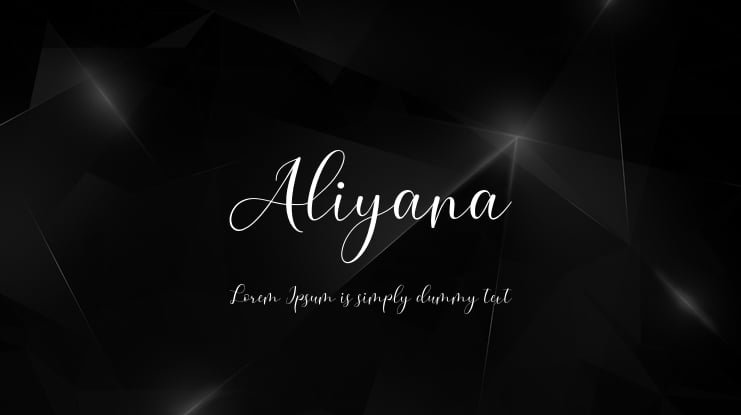 Aliyana Font