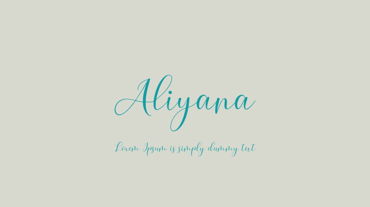 Aliyana Font