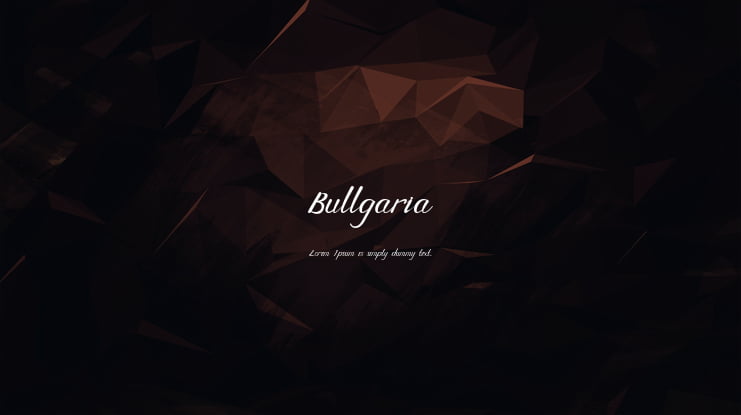 Bullgaria Font