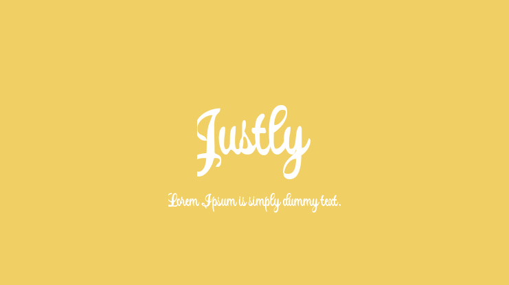 Justly Font