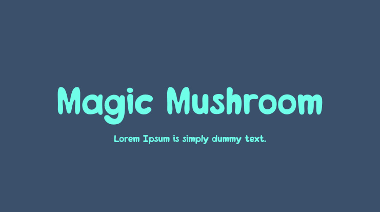 Magic Mushroom Font