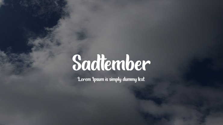 Sadtember Font