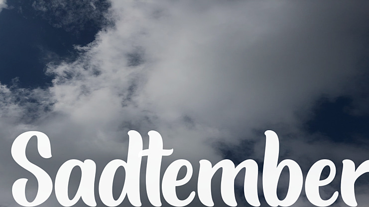 Sadtember Font