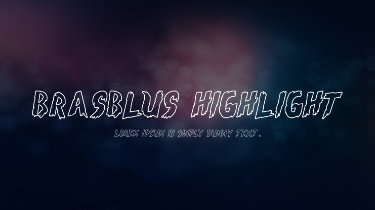 Brasblus Highlight Font Family
