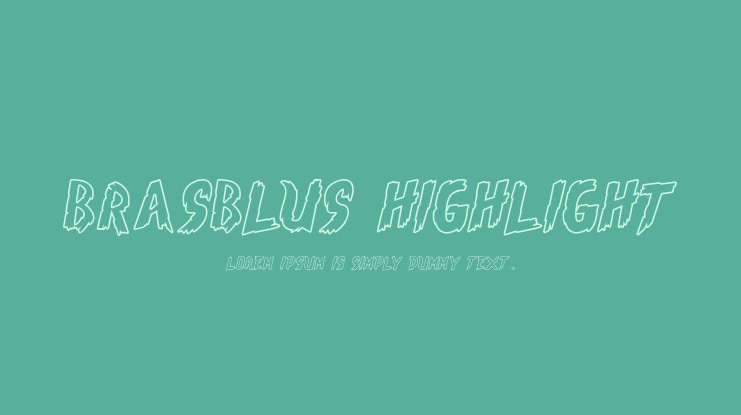 Brasblus Highlight Font Family