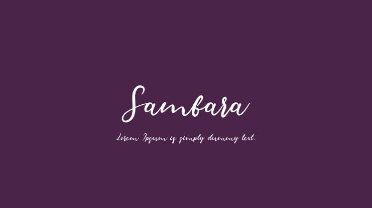 Sambara Font Family