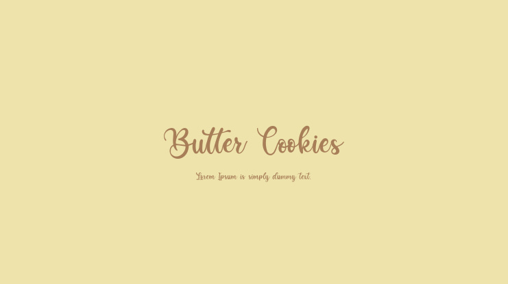 Butter Cookies Font Family