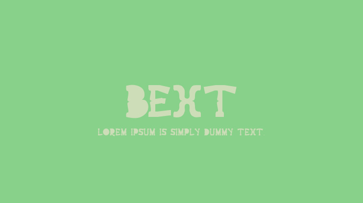 Bext Font