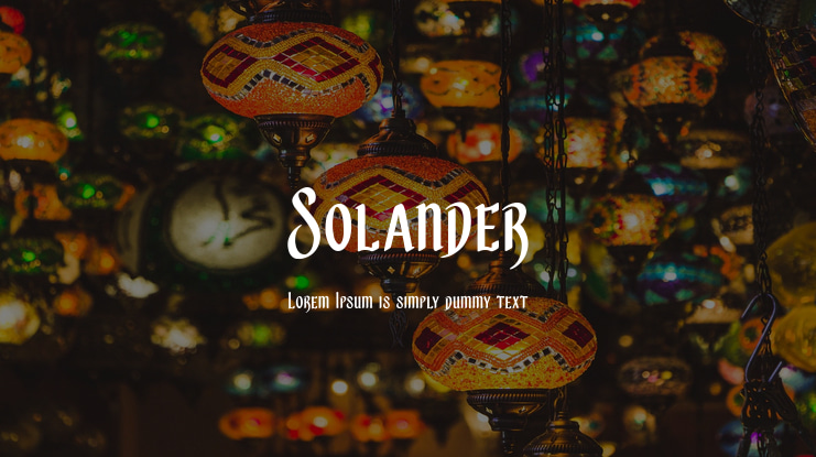 Solander Font